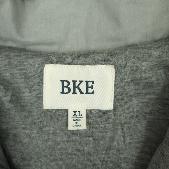 Buckle BKE Plush Pullover Gray Quarter Snap Sz XL Pockets Knit Lining Super Soft - Picture 3 of 13